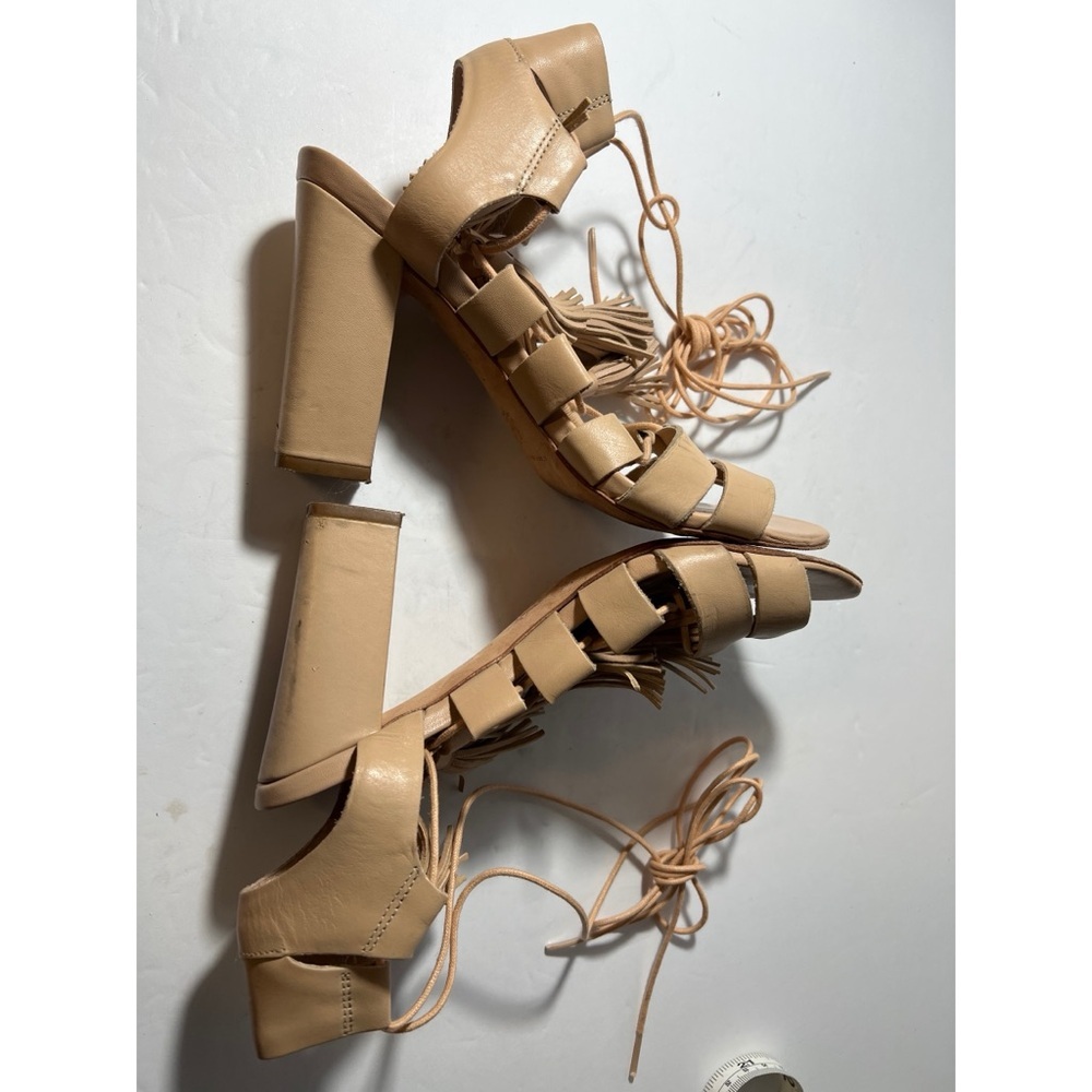 Loeffler Randall Tan Fringe Sandals - Picture 9 of 12